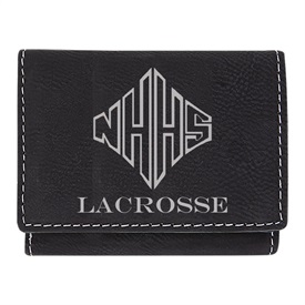 Leatherette Custom Logo Tri-Fold Wallet